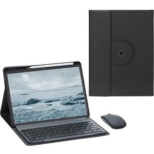 Toetsenbordhoes Voor Huawei Matepad 11.5 / Air 11.5 2023, Draadloos Afneembaar Toetsenbord Met Achtergrondverlichting, 7 Kleuren, 360 Draaibare Hoes Met Ingebouwde Penhouder,zwart