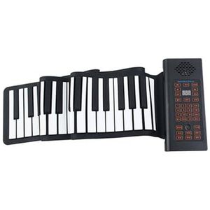 Handgerolde Piano Met 88 Toetsen En Verdikte Toetsen, Draagbaar Siliconen Elektronisch Toetsenbord Voor Beginners En Volwassenen
