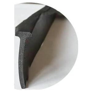 1/2/3,0 m T-vormige voegvuller, afdichtstrip, siliconenrubber, deur- en raamglas, T-type slootvoeg, antibotsingskitstrip, T-37 5x18mm, 1M