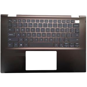 Palmrest Bovenste behuizing voor Inspiron 14-7000 7405 2in1 0MKCVW Achtergrondverlichting US Bruin