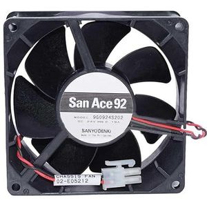 LMNCBVYA High-Performance 9G0924S202 Cooling Fan - 24V 0.19A Inverter Server Fan, 90x90x32mm, 2-Wire Design