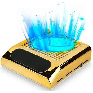 Nagelstofzuiger, elektrische nagelstofzuiger, 180W Nalstofzuir Krachti Zuigkracht Nalstofafscheider Met Herbruikbare Filter for Salon Nalmanicure Salon reedschap voor acrylnagelpolijsten, salon en thu