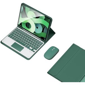 Toetsenbordhoes voor Samsung Galaxy Tab S8 Plus/S8+/S7 FE/S7+/S7 Plus 12.4'', Magnetisch Afneembaar Draadloos Bluetooth-Toetsenbord met S Pen-Houder,Dark green