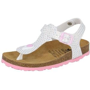 Lico Bioline Starprint Meisjes Instapschoenen, Wit/roze, 29 EU