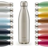 Blumtal - Thermoskan, 500 ml - thermoskan, 500 ml, roestvrij staal - waterdicht - herbruikbaar - BPA-vrij - voor warme en koude dranken - Stainless steel-zilver