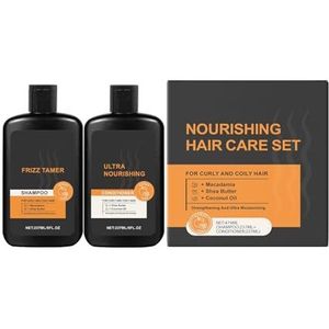 Hydraterende Haarverzorgingsset For Heren - Hydraterende Shampoo En Conditionerduo For Zacht, Glanzend En Glad Haar, Milde Reinigingsset(3PCS)