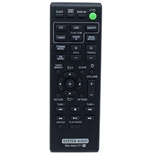 RM-AMU171 Afstandsbediening Vervanging voor Sony Audio Systeem CMT-BT60 CMT-BT60B CMT-BT80W CMT-BT80WB CMT-SBT100 HCD-SBT100 CMT-SBT100B HCD-SBT100B CMT-SBT300W HCD-SBT300W