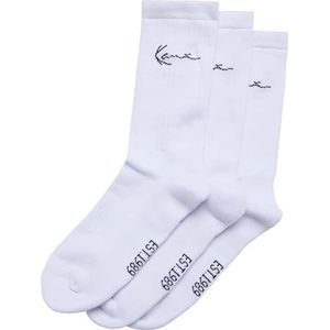Karl Kani Accessoires KA-SK011-002-01 KK Signature Socks 3-Pack, wit, 43-46 EU