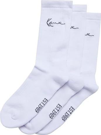 Karl Kani Accessoires KA-SK011-002-01 KK Signature Socks 3-Pack, wit, 43-46 EU
