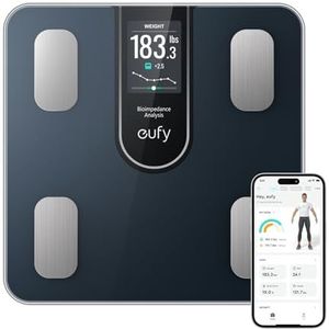 eufy - Smart Scale C20 - Bluetooth-weegschaal - TFT-scherm - Meet Gewicht en Lichaamsvet