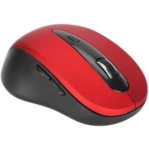 Zunate Draadloze Bluetooth-muis, Mini 6 toetsen, 800-1200-1600 Dpi instelbaar, Vierweg-scrollwiel Optisch gamen/kantoormuismuizen, voor notebook tablet-pc computer (rood)