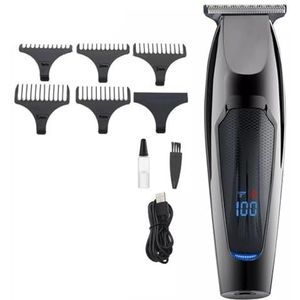 Tondeuse voor mannen, tondeuse draadloze haarsnijmachine professionele kapper tondeuse digitaal display kapseltrimmer voor mannen