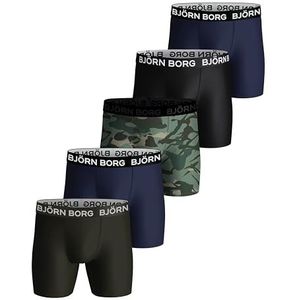 Björn Borg | Bjorn Borg PERFORMANCE BOXE Boxerslips voor heren, verpakking van 5 stuks, trainingsboxerslips/ondergoed, meerdere verpakkingen beschikbaar, Mp 1, S