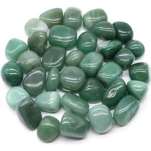ORGEFY Oceaan Blauwe Obsidiaan Getrommelde Steen Bulk Kristal Mineraal Specime Reiki Gems Aquarium Home Decor-Groene Aventurijn - 200g