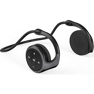 XUJAIOLQP Achter de Hoofdtelefoon, Bluetooth 5.0 Nekband Rond Hoofdtelefoon, Lichtgewicht Opvouwbare Draadloze Sport Zweetvrije Headset