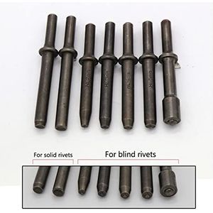 Luchthamerset, 120 mm lucht hamer professionele handheld pistool gas schoppen kleine roest remover pneumatische gereedschappen met 4 beitels set Pneumatisch gereedschap(Rivet head)