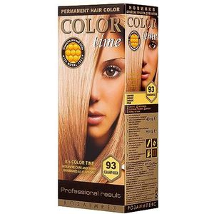 Color Time Permanente Haarkleur Gel | Verrijkt met Royal Jelly en Vitamine C | Permanente Haarkleuring | Kleur 93 Champagne | 100 ML