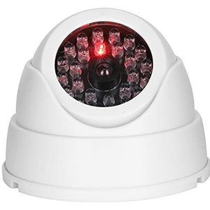 Dummy beveiligingscamera, draadloze indoor outdoor dome gesimuleerde bewakingscamera met 30 stuks dummy IR-leds