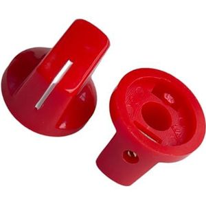 Gitaar Onderdelen Rood 100 Stks Gitaar Effect Pedaal Knoppen Pointer Knop 6.4mm As Potentiometer Knop Voor Potten