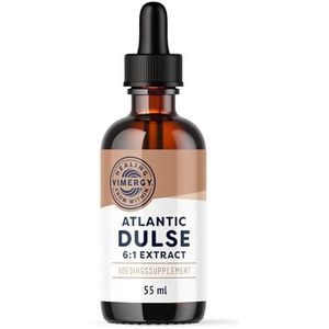 Vimergy Atlantic Dulse (55 ml) – Vloeibare Druppels van Atlantische Dulse Zeewier van Glycerine – Voedingssupplementen Zonder Suiker of Bindmiddelen – Veganistisch, zonder GGO's en Glutenvrij