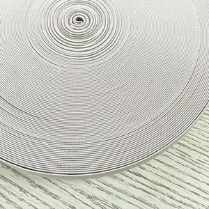 Elastiekjes 20 mm geweven knoopsgat elastische band Elast Stretch Tape Verleng afwerkingstape DIY naaien kledingaccessoire-lichtgrijs-20 mm 2yads