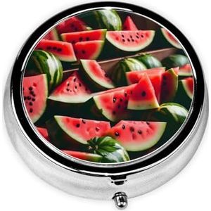 Ronde pillendoos draagbare medicijndoos voor reizen pillendoos, past zakken portefeuilles