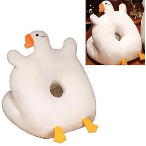 Dutje Gezichtskussen, Pluche Verlicht Sedentaire Vermoeidheid Verminder Stress Multifunctioneel Bureauslaapkussen voor Thuis (Wit)