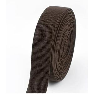 3/5 meter 10-50 mm elastische banden voor broek taille rubberen band stretch singels riem doe-het-zelf ondergoed kleding naaien accessoire (koffiebruin, 5 meter_50 mm)