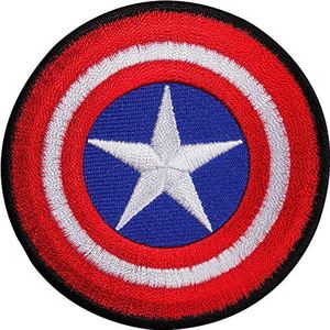 Captain America Shield geborduurd ijzer/naai op patch T-shirt tas Comic Badge