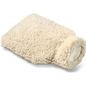 Warmwaterkruik met lamsvacht bekleding, groot teddy