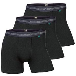 jbs Men's, 3-pack Panty Bamboe Boxer Shorts, Zwart, XL