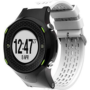 Shieranlee Zachte siliconen vervangende horlogeband polsband ademend sporthorlogearmband compatibel met Garmin Approach S4 band/Approach S2 Vivoactive Strap