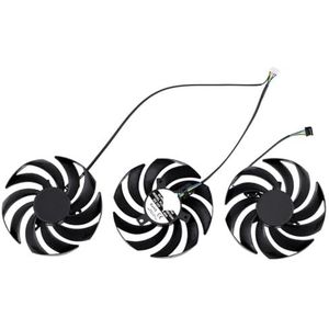 PLD09210S12HH Koelventilator voor MSI RTX 3060 3070 3080 3090 Ti voor GAMING X TRIO RX 6800 6900 XT Videokaartkoeling(Black 3-Fan)