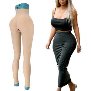 Adima Siliconen nep vagina slipje enkellengte heupverbeteraar ondergoed kunstmatige billenvormer controlebroek voor cosplay,Ivory white,Basic