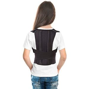 Houdingcorrector rugsteun voor kinderen tieners en jongvolwassenen X-Small Zwart