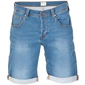 MUSTANG Chicago Real X Korte Jeans Shorts Heren Stretch Korte Broek Zomer Denim Effen Grijs Blauw W30 - W42, lichtblauw (312), 34
