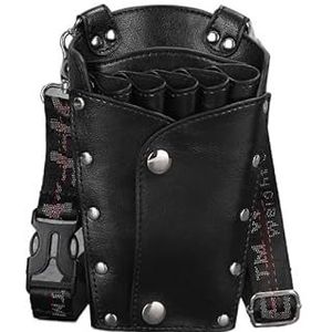 Kapperstas voor uitrusting Haarschaar Holster Pouch Met Schouderriem for Kappers Kapper PU Lederen Schaar Kappers Gereedschapstas Tas Houder Kappers Tas(Color 4)