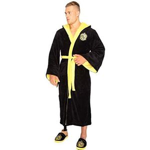 Harry Potter Kamerjas Huffelpuf House Zwarte herenbadjas