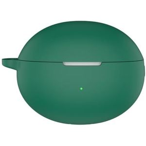 Oordopjes Siliconen Hoesje voor Huawei FreeBuds 6i Hoofdtelefoon Beschermhoes Valbestendige en Stofdichte Oortelefoon Bescherming Mouw (Donkergroen)