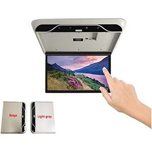 Draagbare dvd-speler voor videospelers op hoofdsteunen in auto's 19 Inch Auto Monitor Auto Video Playe 1080P Multimedia Plafond TV Voertuig Dak Mount Display HDMI Backlight met HD-roterend scherm (Co