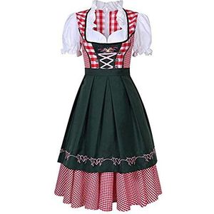 Duitse Oktoberfest Vrouwen Lange jurk Etnische jurk Schort Schort Meisjesjurk