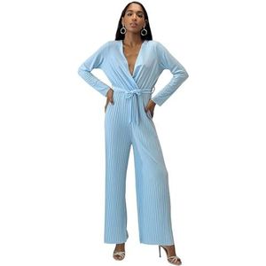 Elara Jumpsuit met lange mouwen voor dames, Lichtblauw, eenheidsmaat, One size