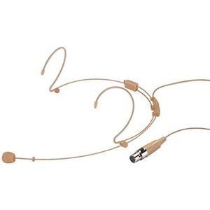 MONACOR HSE-140/SK Ultralichte hoofdband microfoon voor kinderen Beige