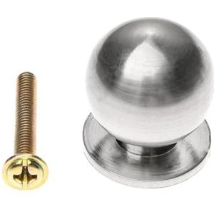 ORAMAI Moderne Ronde Kogelknop Aluminiumlegering Mat Meubilair Trekgreep Kastdeur Ladekast Duurzaam Nuttig Schroef Grijs Zilver (Color : Style 1)