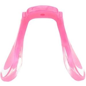 Neuskussentje Houder ， Neuspadhouder, vervangende metalen neuspadhouder, neusbrug, 2 stuks roze siliconen plug-in/schroef-neuspad for brillen