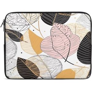 JEKYQ Laptop Case Sleeve 10 inch Line Art Tekening Laptop Sleeve Shockproof Laptop Case Draagtas