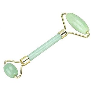 Dubbele Hoofd Jade Rollers Voor Gezicht Groene Jade Massage Roller Cellulite Rimpel 1Pcs