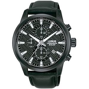 Lorus Analoog digitaal horloge voor heren, automatisch, met niet-toepasbare armband, S7286705, Zwart, Strepen