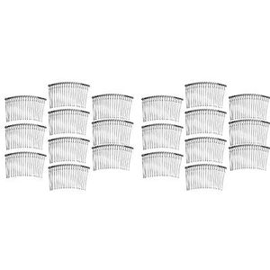 2 set 10 Stks Legering Haar Kam Vrouwen Haar Kam Bruiloft Voor Sieraden Maken zilver