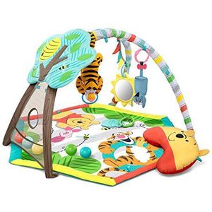 Bright Starts 10996 Disney Baby Winnie The Pooh Happy Can Bee Activity Gym, Speeldeken Met Speelboog, Muziek, Vijf Ballen, Een Kussen En Een Vingerpop, Meerkleurig, 86.36 x 73.66 x 45.72 cm